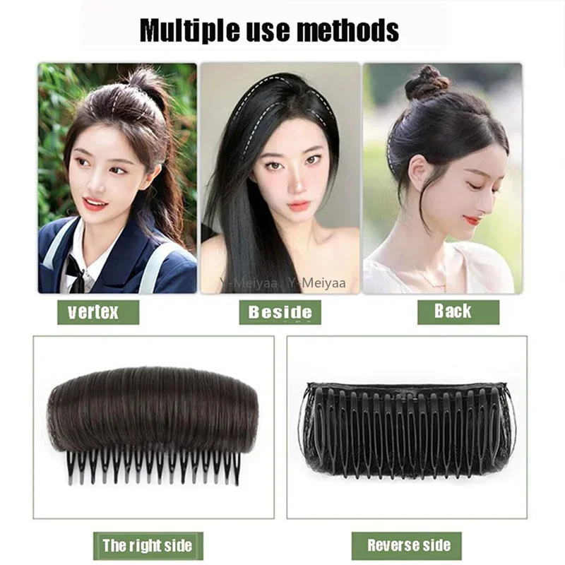 1PC Perücke Kissen Stabile Haar Wurzeln Volumizing Faser Einsatz Kamm Unsichtbare Flauschigen Haar Pad Weibliche Erhöhung Artefakt Frisur – Detail 5