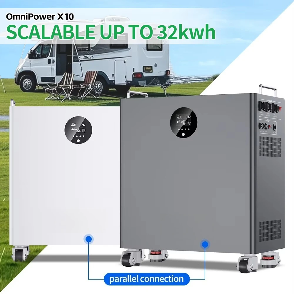 Home Energy Storage Inverter All in One 16Kwh 32Kwh Lifepo4 Lithium Battery Solar Power Generator Home Energy Storage System