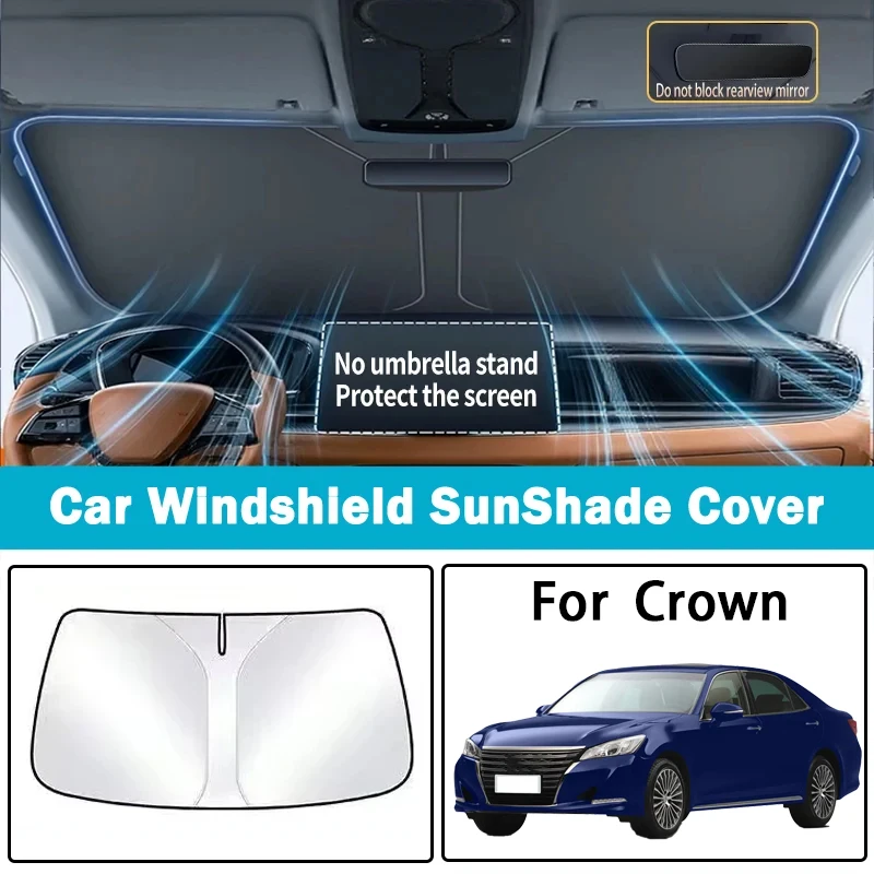 

Suitable for Toyota 12/13/14.5/15 generation Crown car sunshade sunscreen sunscreen heat insulation front windshield parasol
