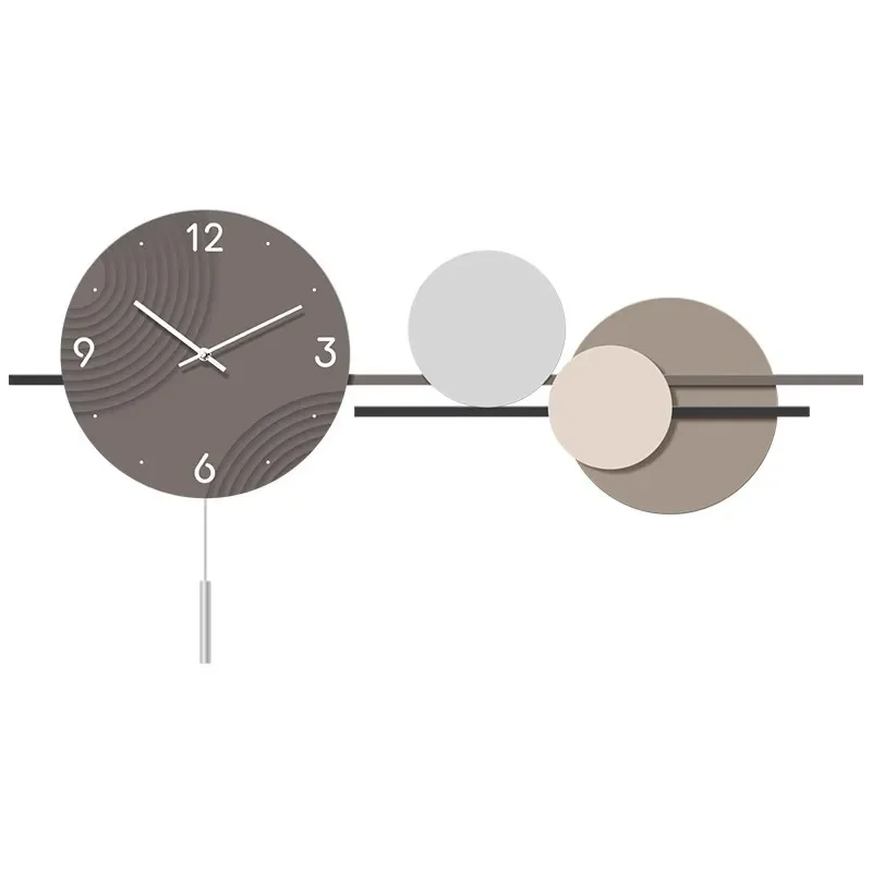 # 2024 New Restaurant Clock Wall Clock Living Room Creative Home Light Luxury Modern Simple Wall Decoration Clock