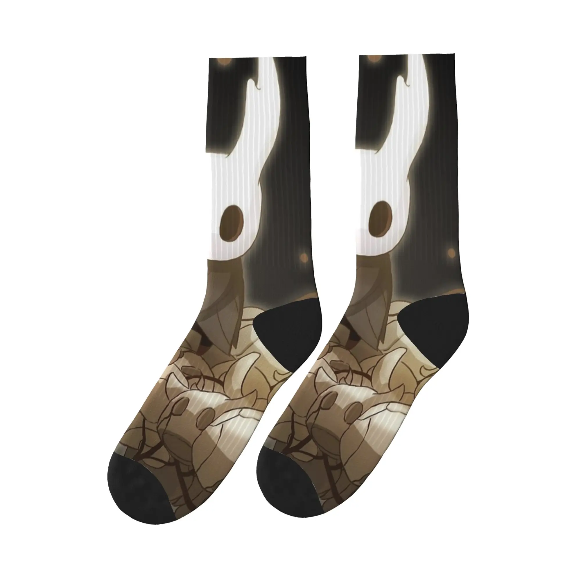 Caballero hueco Anime batalla brillo medias patrón moda calcetines otoño Anti calcetines hombres deportes al aire libre calcetines de alta calidad