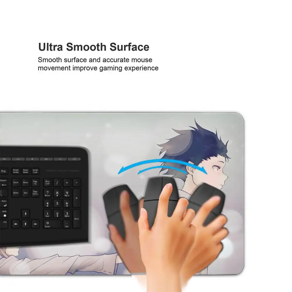 Koe No Katachi ماوس الوسادة ألعاب كول جديد 80x30 سنتيمتر نوت بوك ماوس حصيرة لوحة ماوس للألعاب كبيرة رائعتين ماوس الكمبيوتر مكتب بادماوس الحصير #5