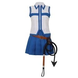 HOLRAN Women Lucy Heartfilia Default Uniform Cosplay Costume Party Dress