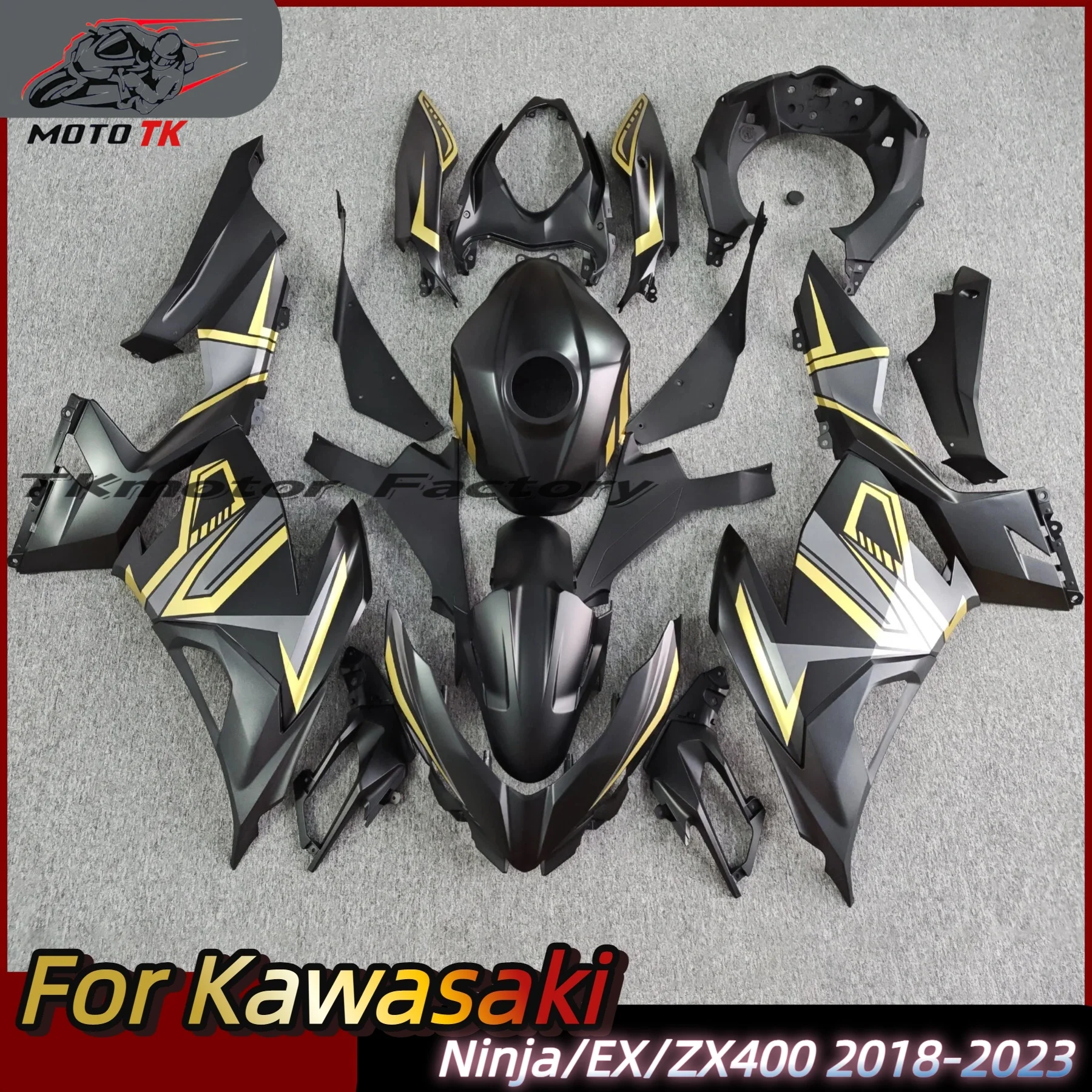 

Fit For Ninja 400 18 19 21 22 23 ZX400 EX400 2018 2019 2020 2021 2022 2023 Motorcycle Full fairing Kit Fairing Pearl white