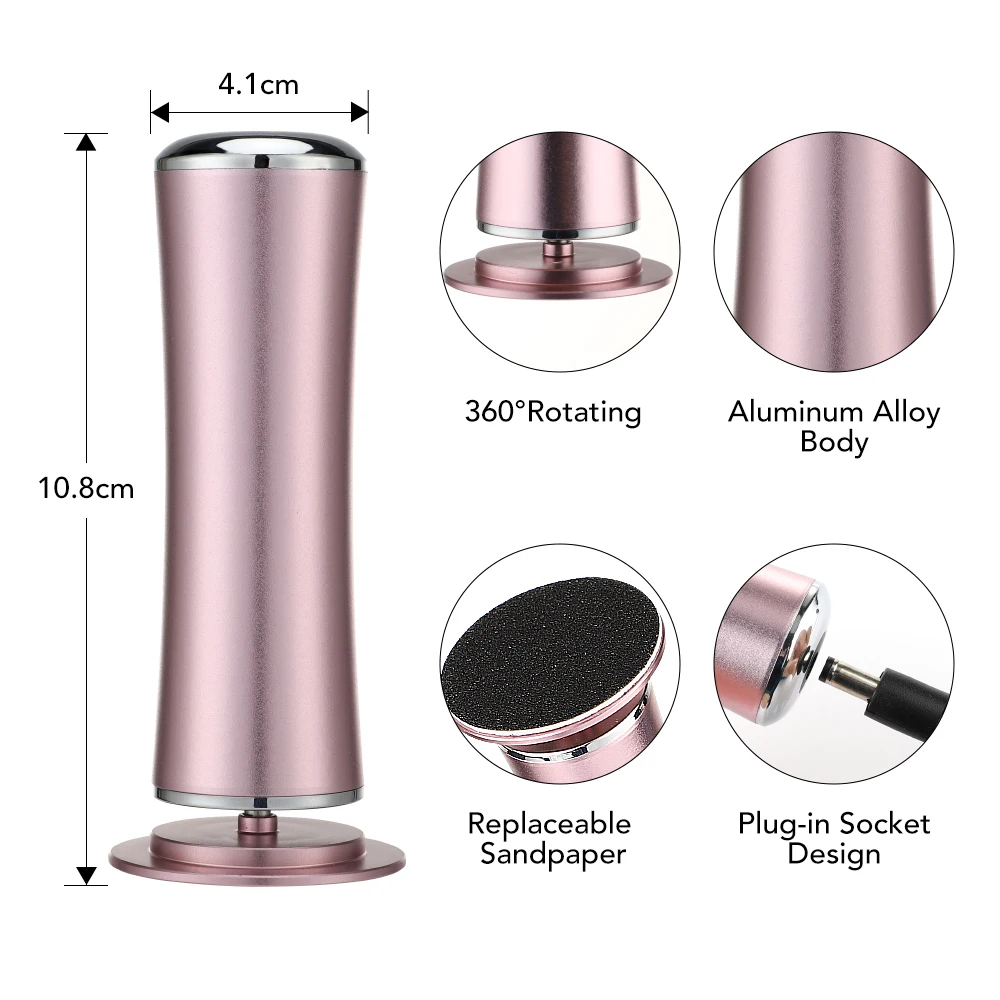 Electric Foot Callus Remover Pedicure Tools for Dead Skin Heel Callus Remover Hard Craked Exfoliating Safe & Painless Foot Spa