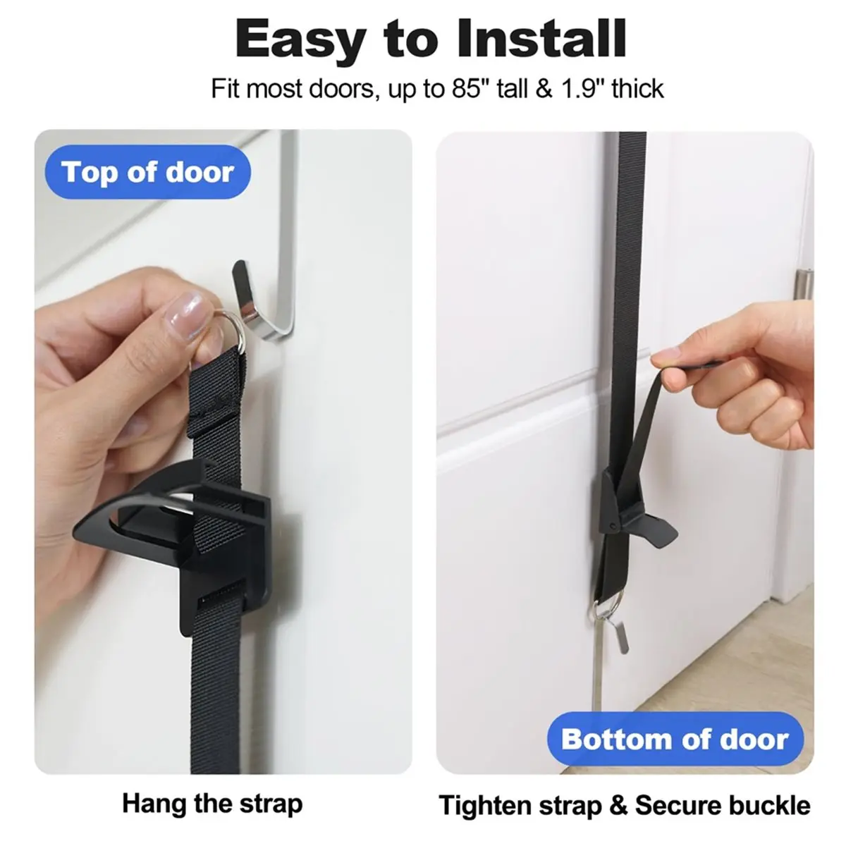 COFA Hat Rack for Door - Two-Way Hanging Caps with Display Hooks and Hanger, Hat Organizer for Baseball Caps
