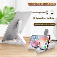 Universal Tablet Phone Holder Portable Folding Triangular Stand For Samsung Xiaomi Huawei Tablet iPad Desk Bracket Easy To Carry