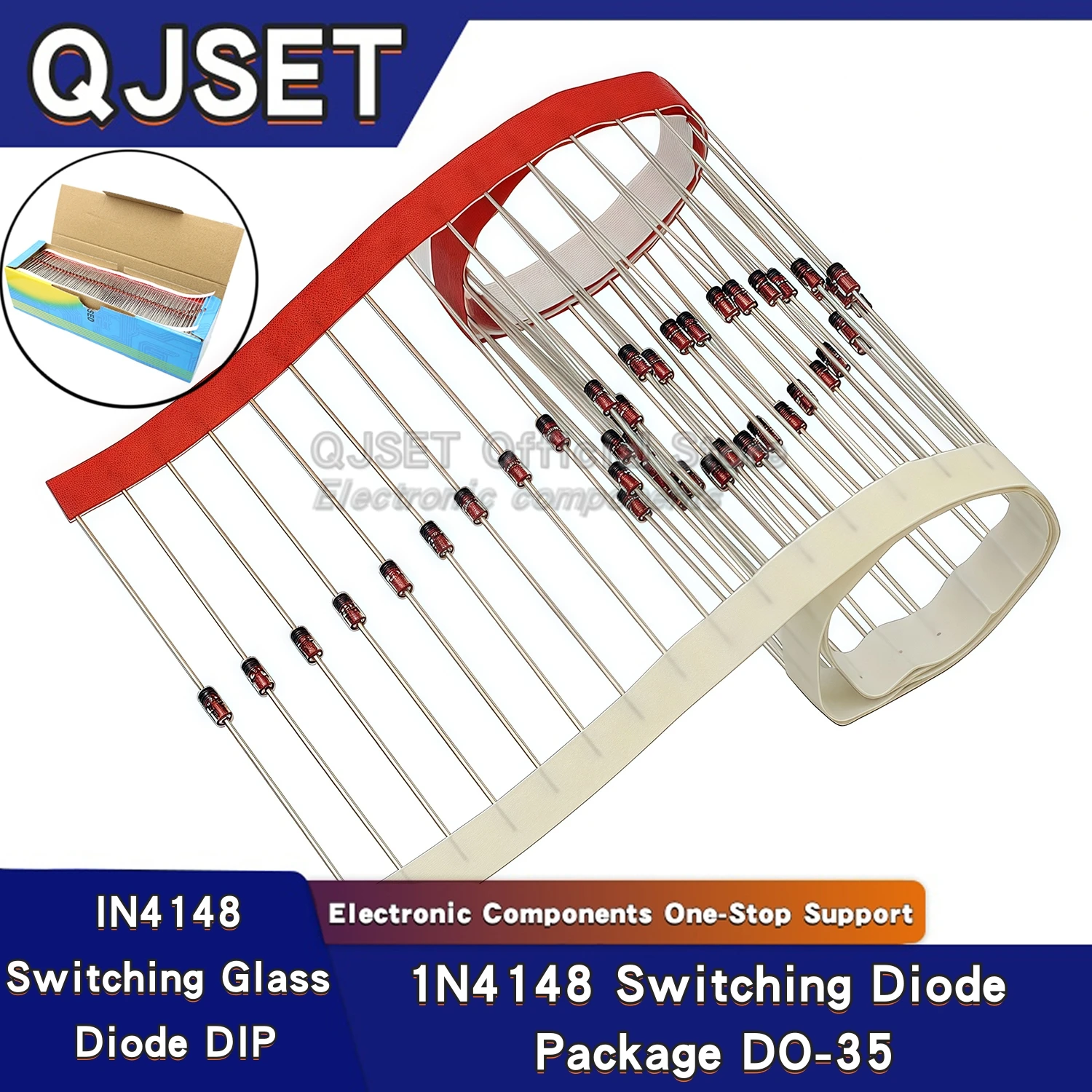 100Pcs 1N4148 DO-35…