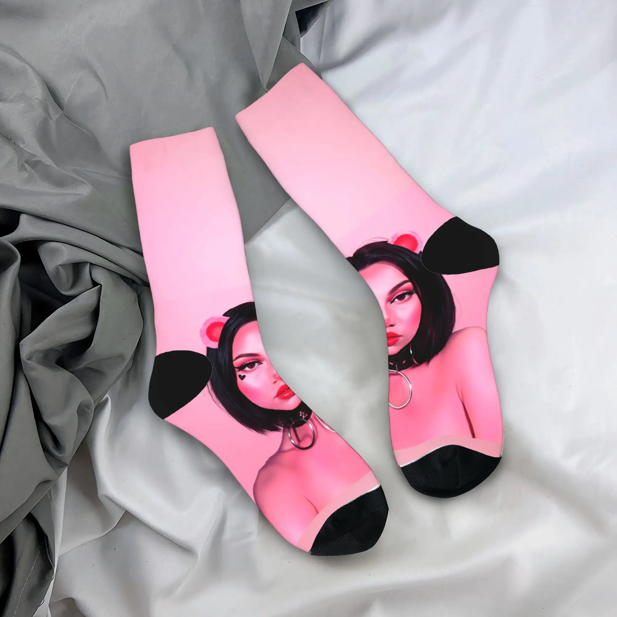 

Носки O-Omar Courtz, осенние чулки, готические женские и мужские носки высокого качества, противоскользящие носки для скейтборда на заказ