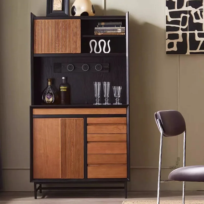 

Solid wood side cabinet