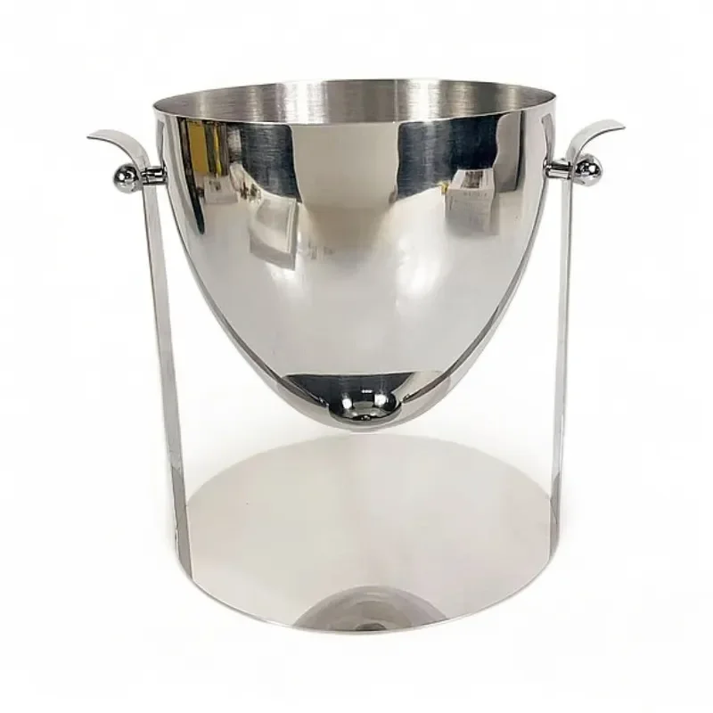 Nordic Stainless Steel Ice Bucket for Wine Champagne Beer Household Bar Accessories High Quality Metal Chiller Container for