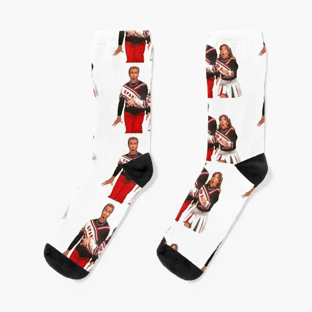 

SNL Cheerleaders - Will Ferrell & Cheri Oteri Socks cycling with print warm winter Socks Male Women's