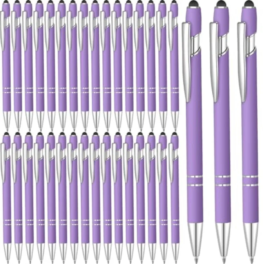 

Набор из 100 шариковых ручек 2-в-1 со стилусом для сенсорных экранов, подарок для коллег и сотрудников офиса