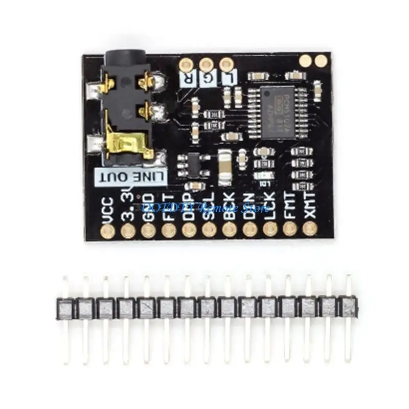 

PCM5102A Stereo Board 3.5mm Sound Output Player Module Format Board Replacement for Microcontroller Projects