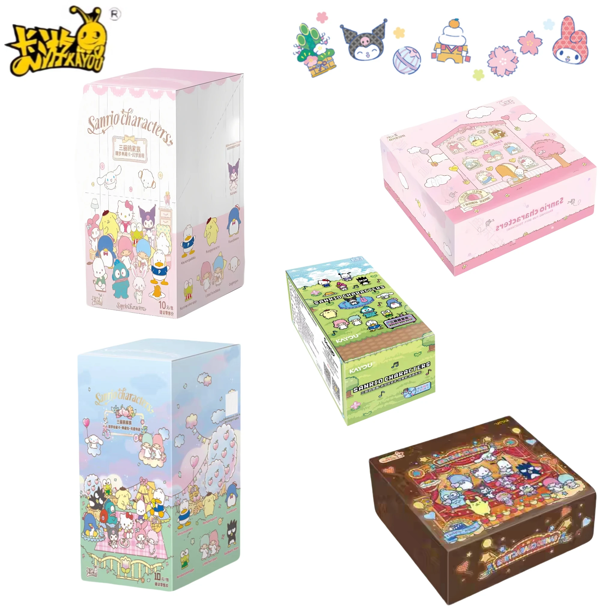 Cartão de Coleção Exquisito Original Autêntico KAYOU Sanrio, Cartão de Jogo da Coleção PR Hello Kitty, Brinquedo para Presentes de Férias