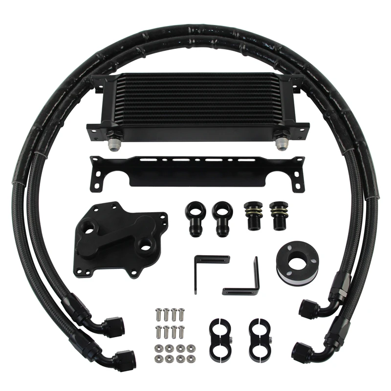 

8AN 13 Rows Diesel Oil Cooler Kit Volkswagen VW CC TT Golf MK6 MK7 Audi A1 A3 Q3 Skoda 1.6/2.0TDI Aluminum Radiator