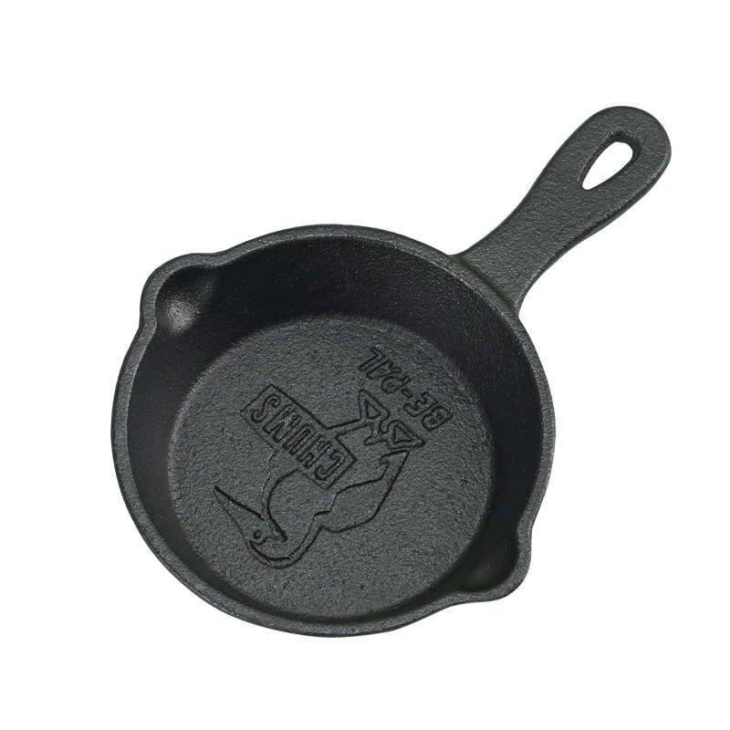 Mini Cast Iron Skillet, Non-stick Egg Frying Pan for Gas Induction Cooker