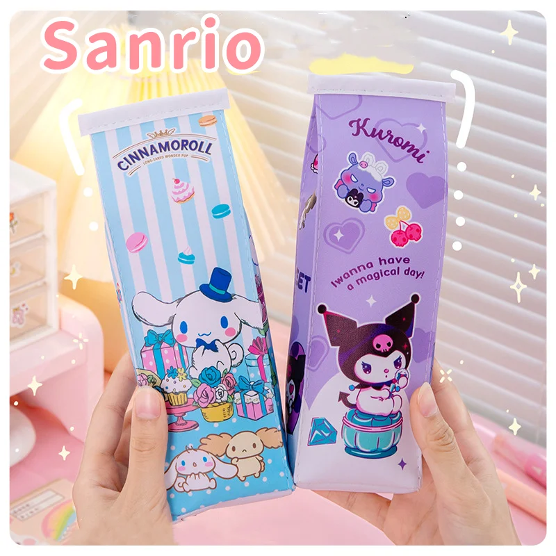 kawaii bag Sanrio Kuromi Melody student pencil case stationery bag pencil cases back to school children's birthday gift cartoon