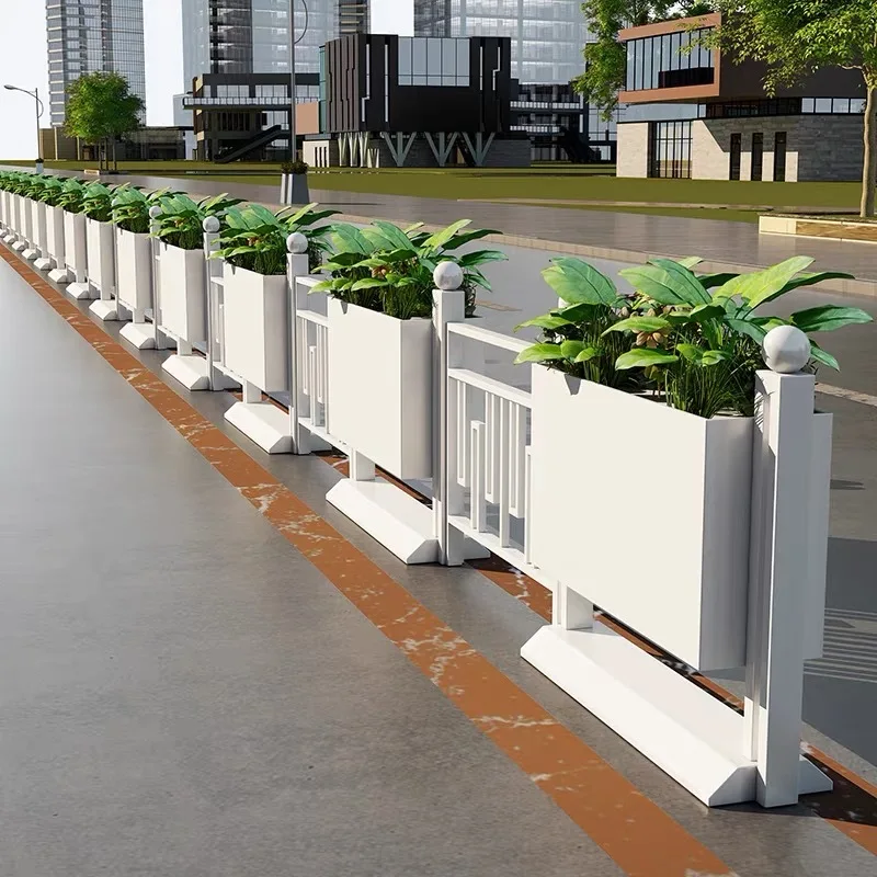 

Creative wrought iron flower box shop indoor partition planting box outdoor park municipal partition flower slot flower stand