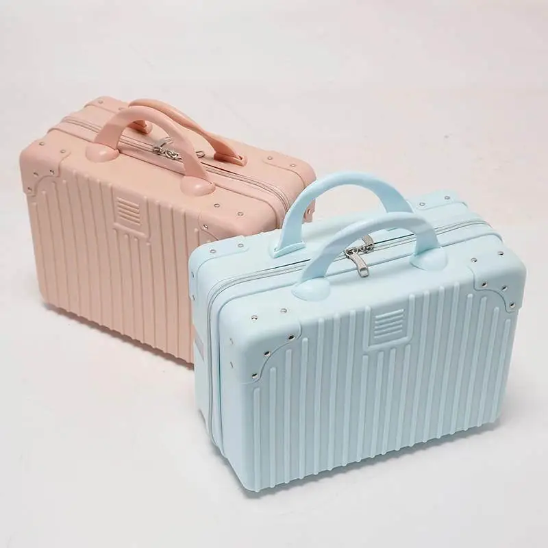 

Portable Handheld Makeup Case Travel Cosmetic Storage Box Boarding Box Small Size Business Trip Student Travel Luggage Box