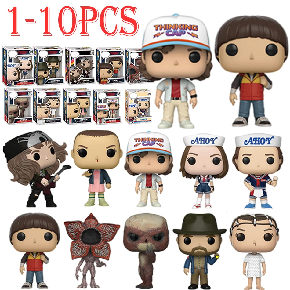 غريب الأشياء الشكل أنيمي جين آيفز/ويل بايرز/مايك ويلر عمل الشكل تأثيري الفينيل زخرفة أرقام لعبة هدية السنة الجديدة