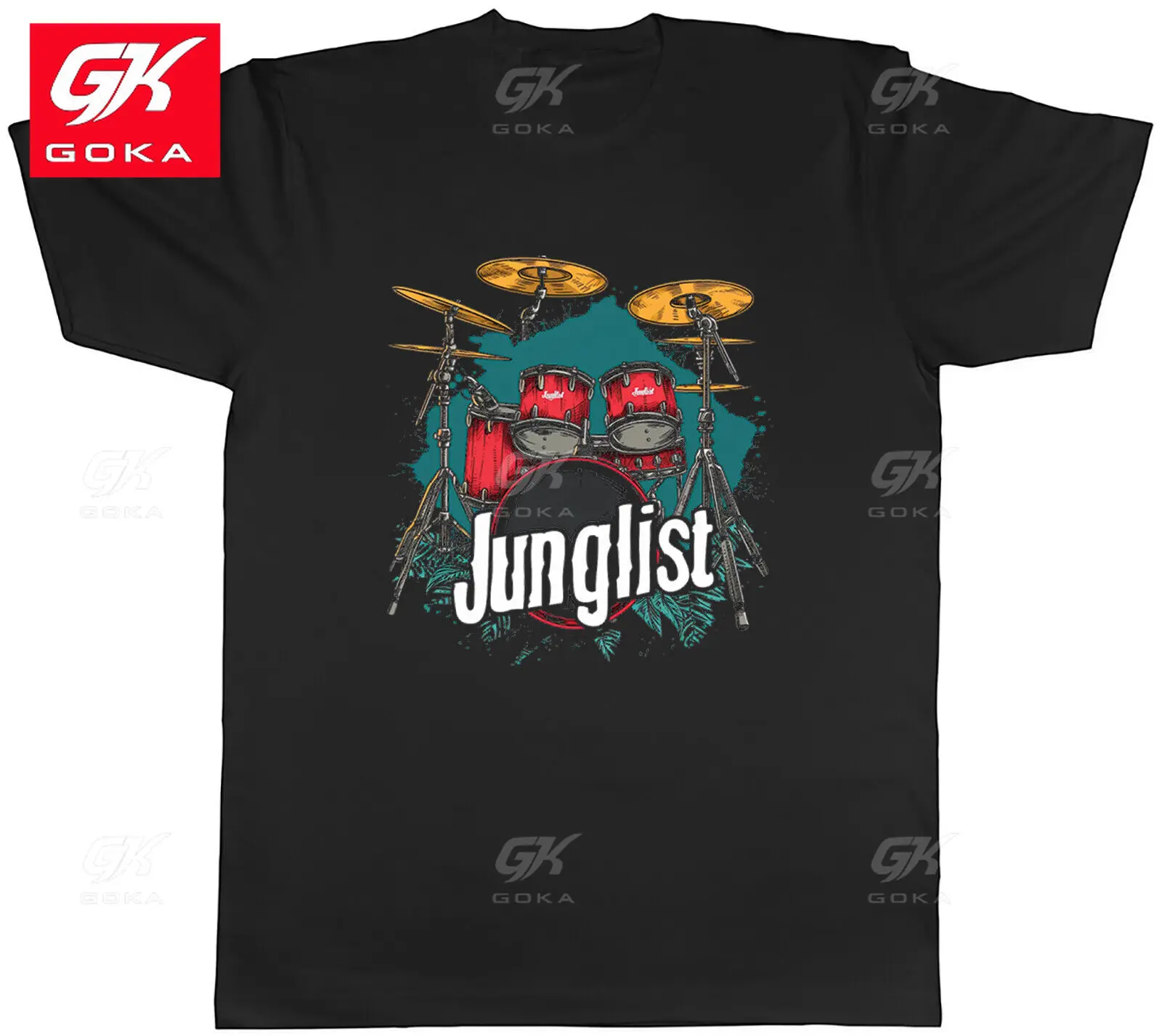 Junglist Drum and Bass Mens T-Shirt DnB Musician DJ Jungle Tee Gift Graphic Clothing Cotton Unisex Tees Vintage Printed Tops