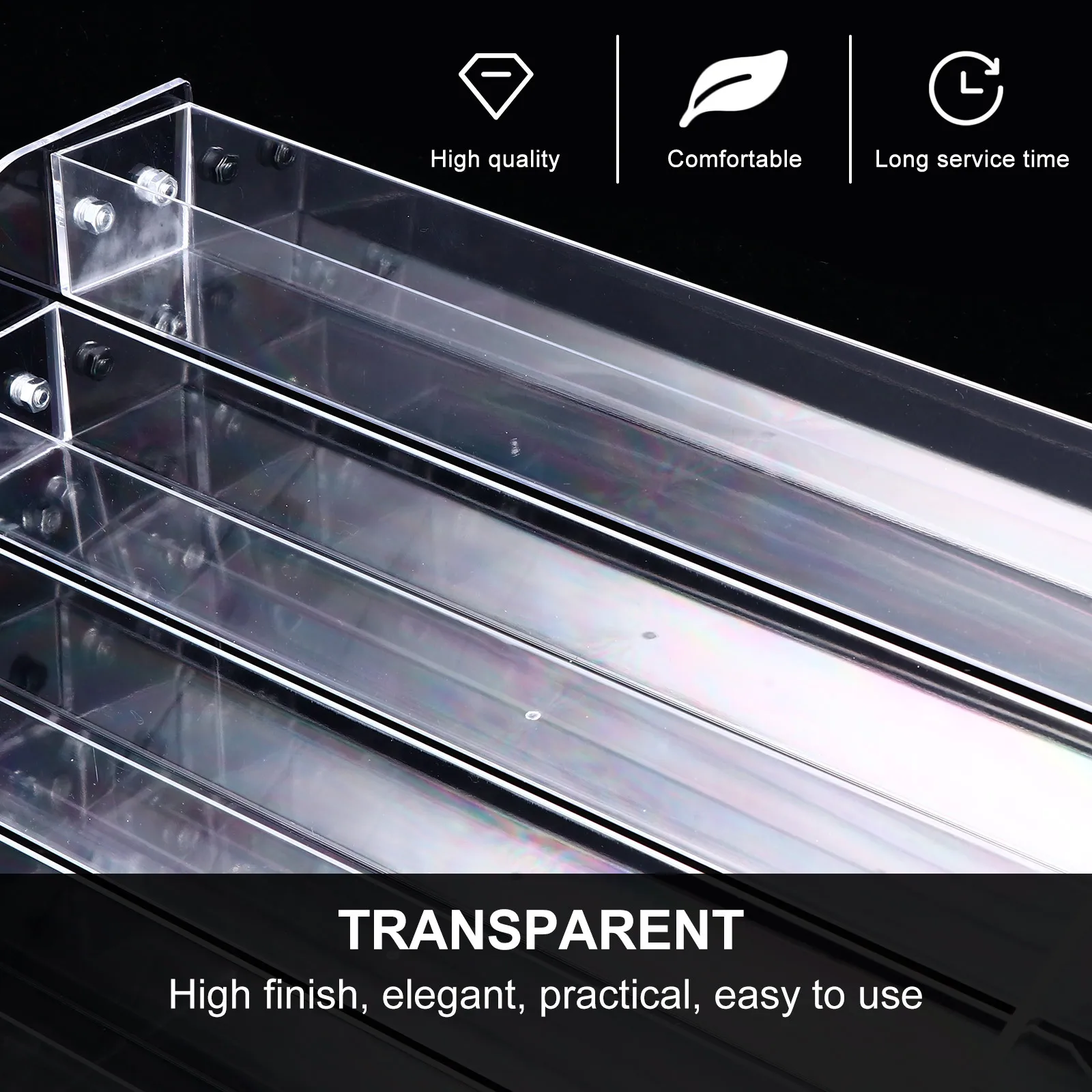 

Прозрачный акриловый органайзер для губной помады, стойка для лака для ногтей, держатель для блеска для губ, подставка для дисплея, прозрачная полка для хранения