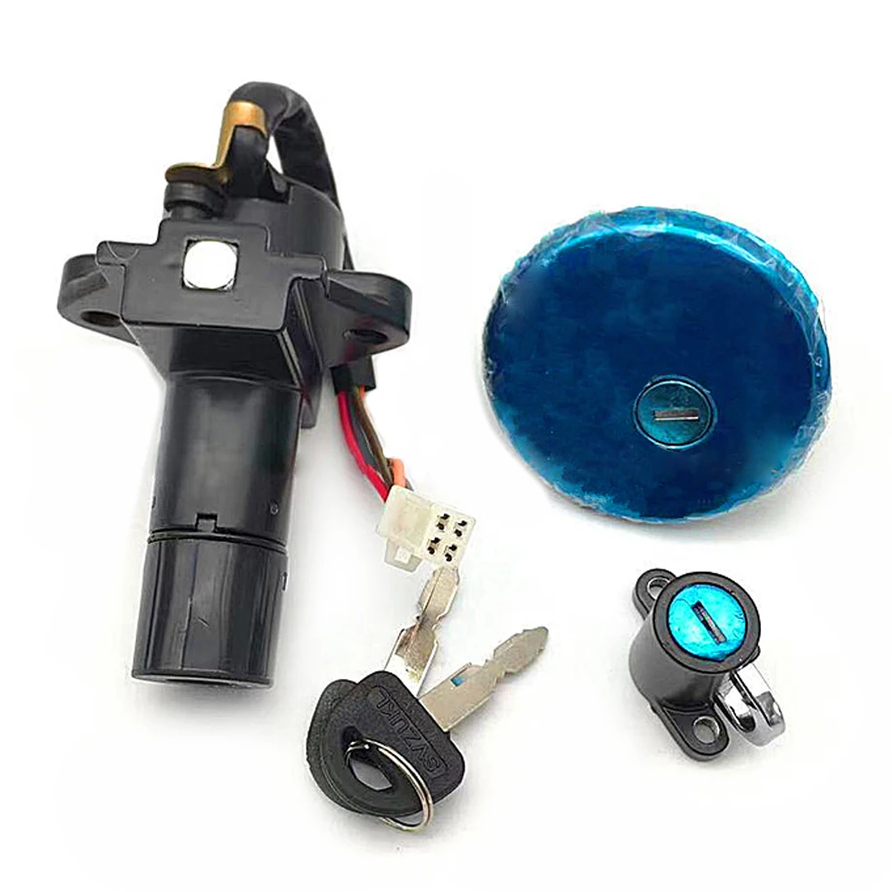 Motorcycle for Suzuki Wangjiang GN250 GN 250 250cc WJ250 Electric Ignition Switch Fuel Gas Cap Cover Seat Key Lock