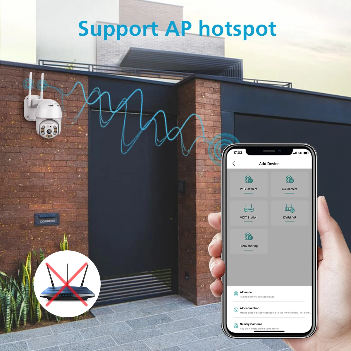 كاميرا iCSee 8MP PTZ Wifi IP خارجية 5X تكبير رقمي AI كشف الإنسان 4MP كاميرا لا سلكية أمن الصوت CCTV واي فاي مراقب #6