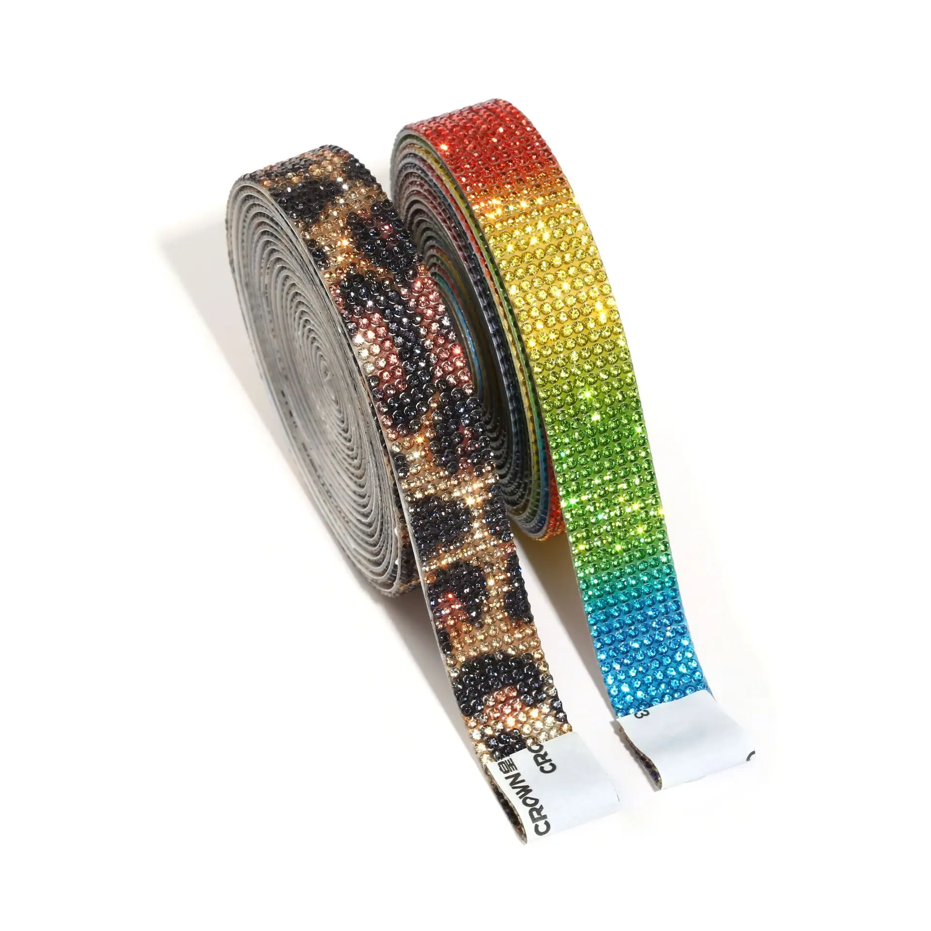 1Yard Multicolor Self-adhesive Shiny Crystal Rhinestone Chain Tape Ribbon for Handmade DIY Shoes Bags Art Craft Phone Decoration