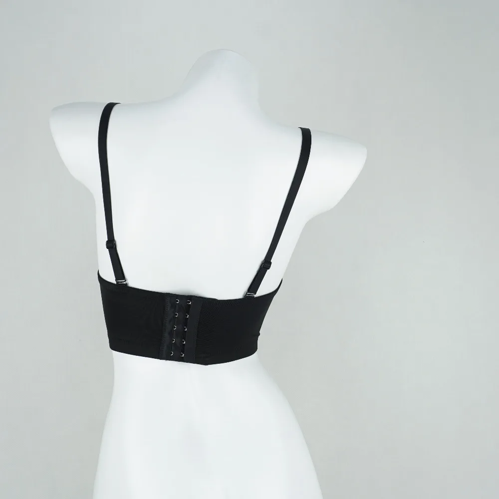 

Fashion Nightclub Sexy European and American Exaggerated Full Bead Tassel Chain Bra Short Fishbone Tube Top