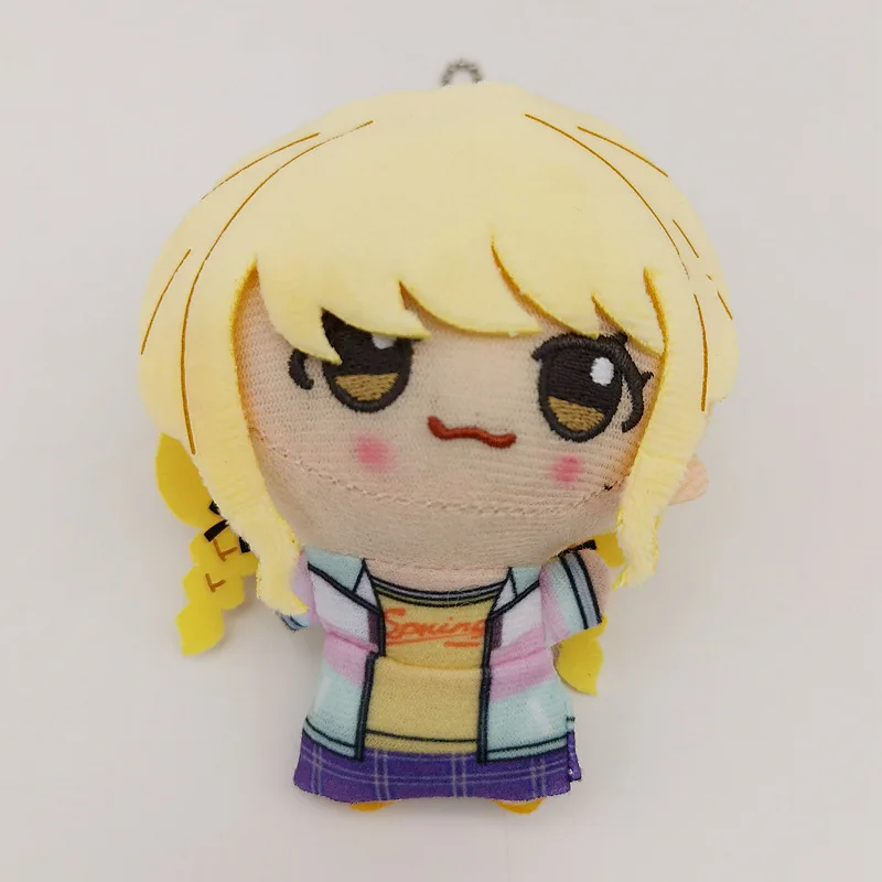 12cm School Idol Master Plush Cartoon Anime Plushie Ume Hanami Hiro Shinosawa Stuffed Figure Model Room Decor Toys Doll Kid Gift