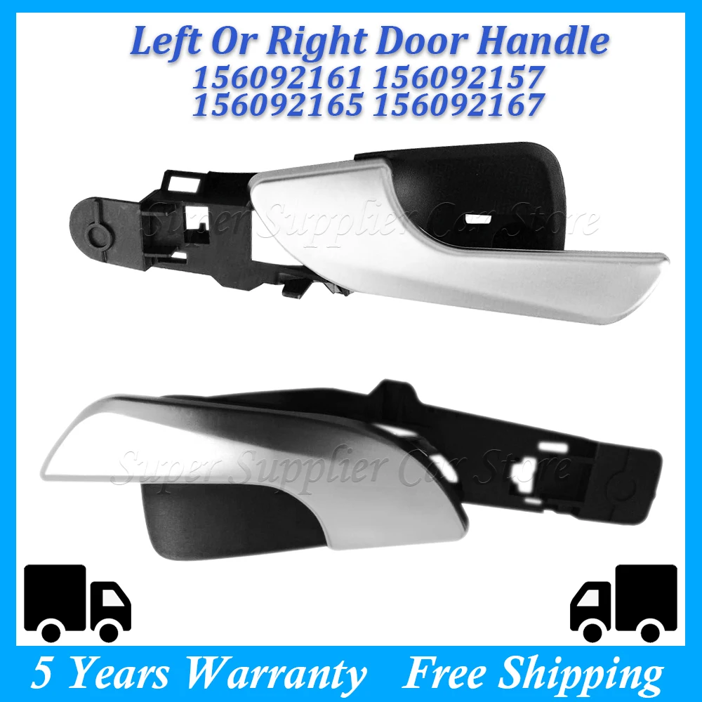 

Interior Front Rear Left Right Door Handle Matte Siliver For Alfa Romeo Giulietta 2010-2019 156092167 156092165 Car Accessories