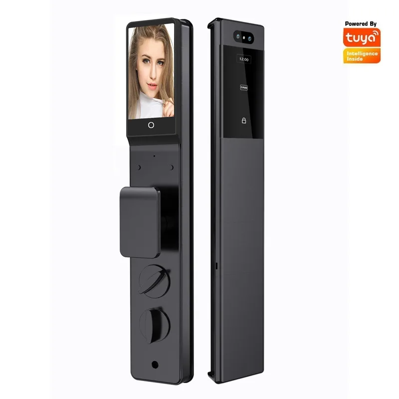 Tuya Password Smart Door Lock with Facial Recognition Fingerprint Palm Print Access