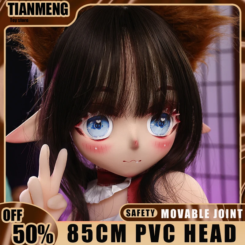 

RENHEYUOU 85 см BJD кукла мини-кукла ПВХ голова резьба коллекция модель мягкий материал голова резьба регулируемый шарнир комната в помещении