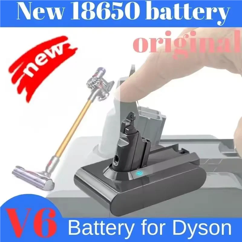 

21.6V Li-ion Battery 6800mAh for Dyson V6 DC58 DC59 DC61 DC62 DC74 SV09 SV07 SV03 965874-02 Vacuum Cleaner Battery