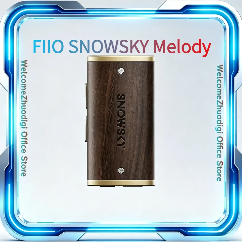 FiiO SnowSky Melody Portable Wooden Mini Audio Amplifier Lightweight Lossless DSD Decoding Music Adapter Dual DAC 384K Custom