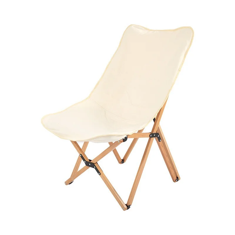 Beech Chair Detachable 600D Oxford Cloth Folding Chair Camping Portable Foldable Lounge Chair Moon Chair كرسي رحلاتoutdoor Chair