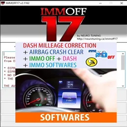 2023 Hot Car Repair interface IMMOFF17 full Diagnostic software+DASH+MILLEAGE CORRECTION+AIRBAG CRASH CLEAR+IMMO Software tools