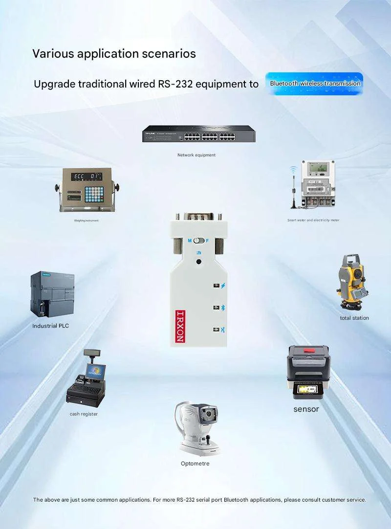 

BT578 V3 Универсальный последовательный адаптер RS232 BLE TYPE-C Зарядное устройство Tecnologia ABS Беспроводная технология «папа» и «мама» 35 метров