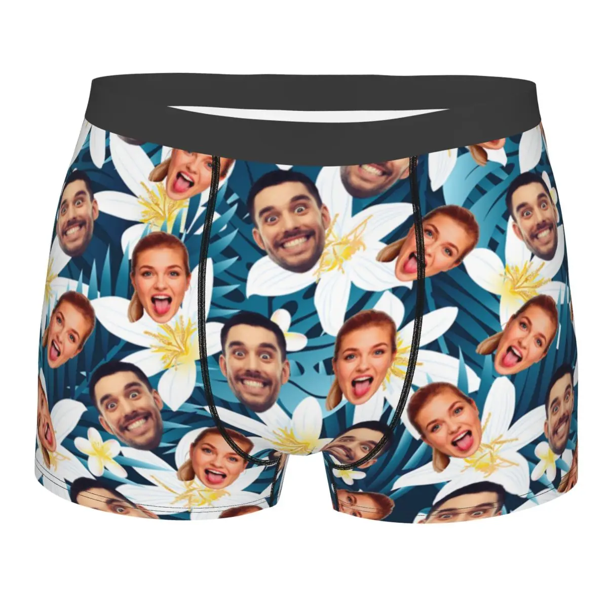 

Cool Personalized Custom Face Photo Boxers Briefs Male Breathable Underwear Valentine's Day Birthday Gift For Boyfriend Husband