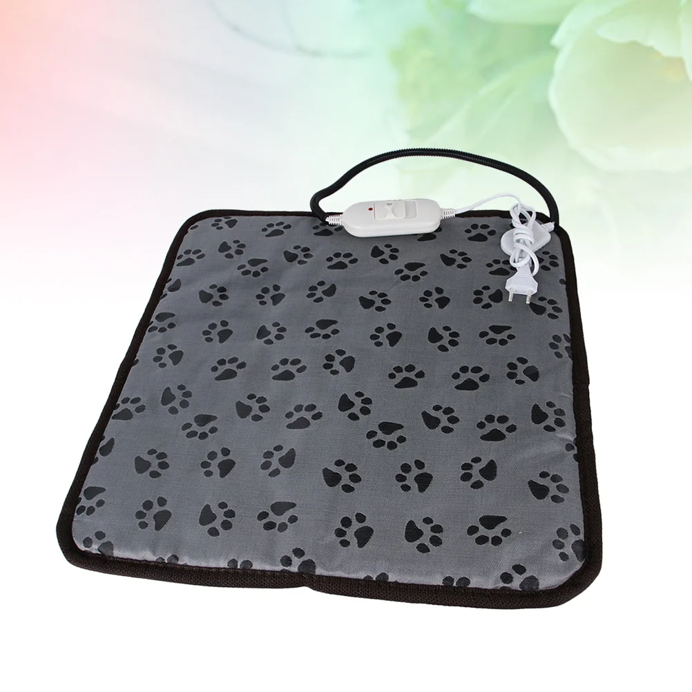 

Bite Resistant Pet Electric Heating Pad Footprint Warm Heater Pad Pet Sleeping Cushion with EU Plug pet heating pads