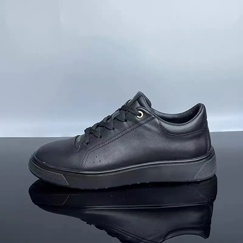 S962a1ec751464efa9f4011586d855f5d3 Genuine Leather Men Sneakers Breathable Comfort Classic Casual Shoes