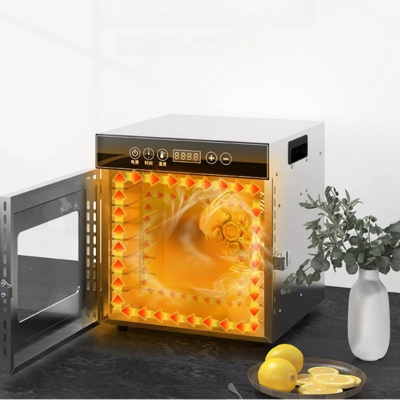 220V/110V 8-layer Smart Fruit Dryer Food Dehydrator Multi-functional Meat Tea Dehydration Pet Snack Food Dehydration Dryer