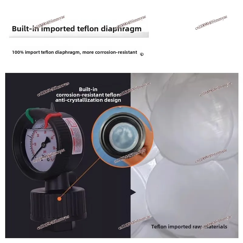 Single-sided Diaphragm Negative Pressure Gauge Anti-vibration Diaphragm Pressure Gauge