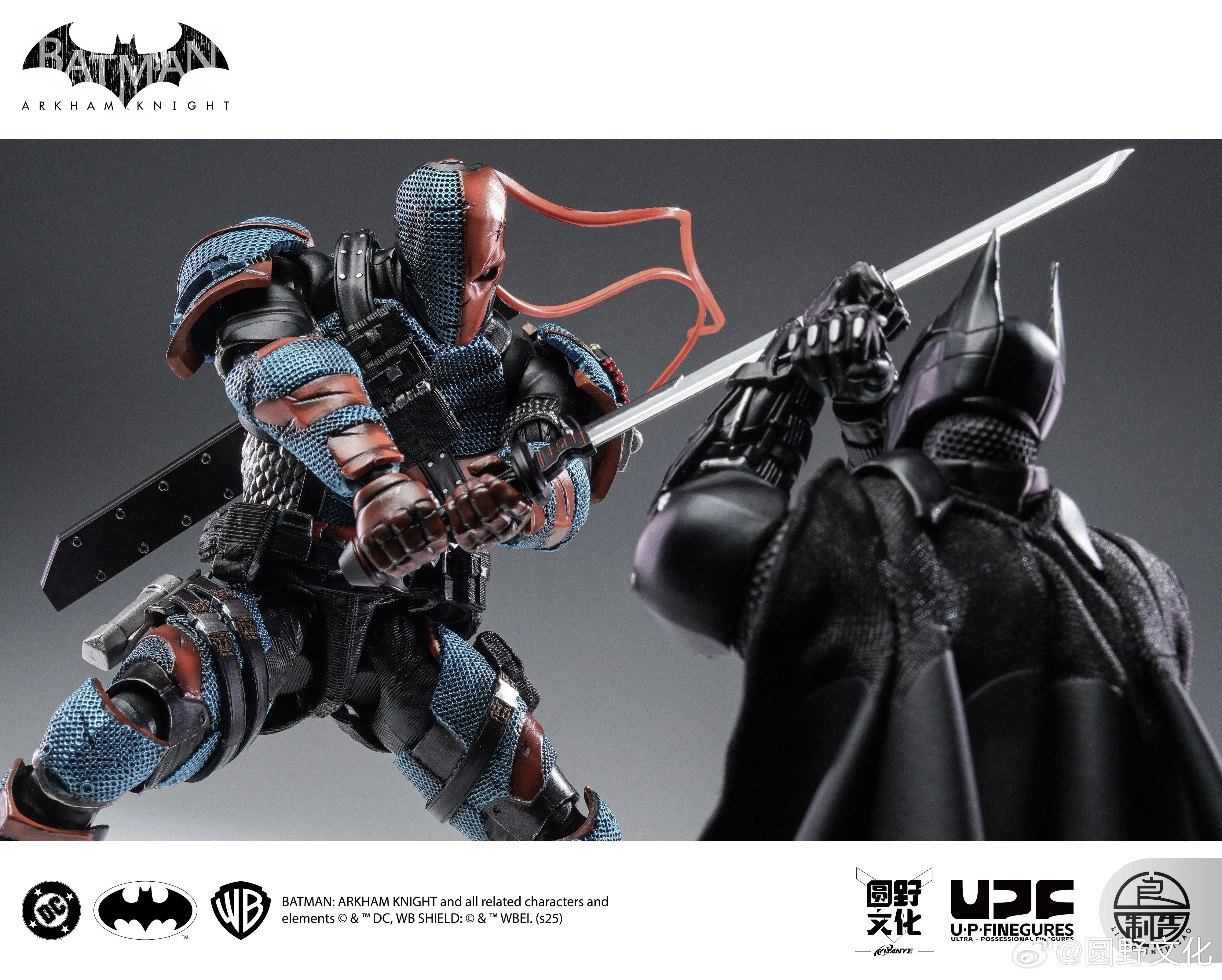 100% الأصلي LPZZ 1/12 ROUNO CUEURE DC002 Deathstroke عمل الشكل Arkham Knight الانتهاء وحدة أنيمي الشكل الهدايا لعبة