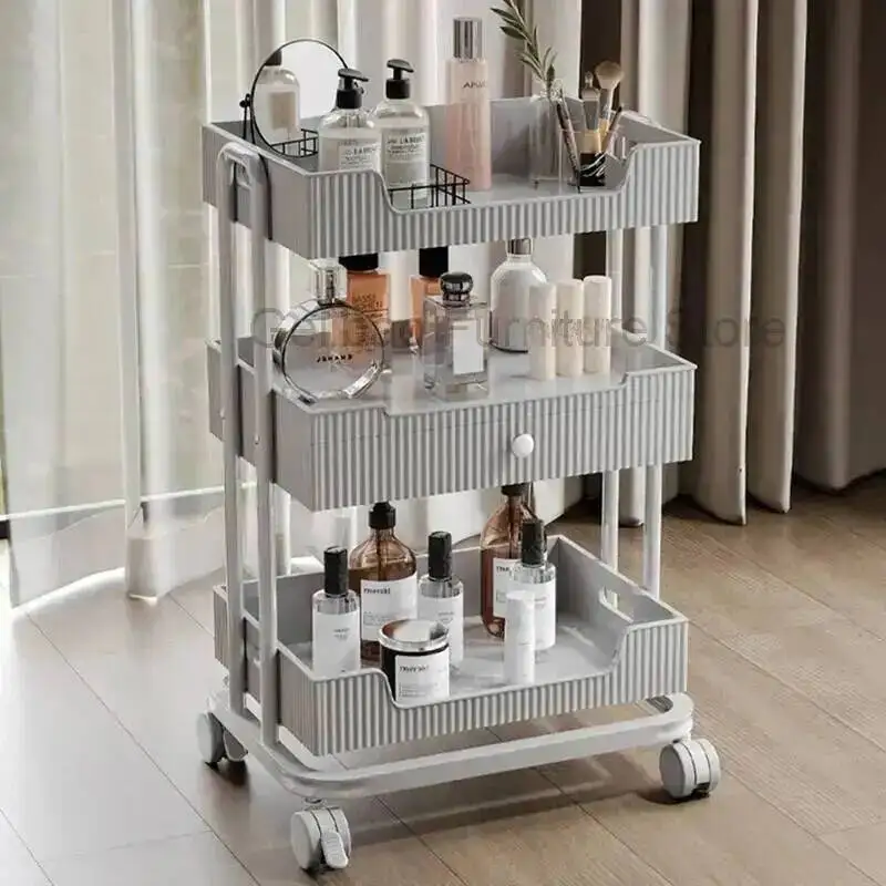 

Hairdressing Organizer Salon Cart Trolley Beauty Nails Wheels Hair Trolley Delivery Carrello Estetista Barbering Equipment