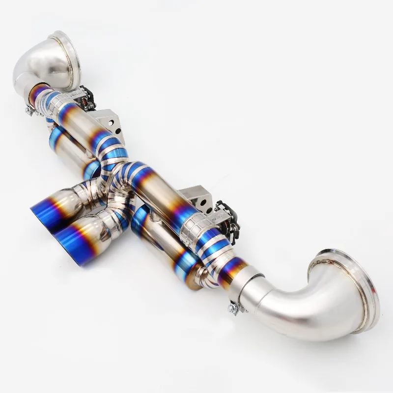 Custom 4.0  992 GT3/GT3 RS Exhaust System 304 Stainless Steel/Titanium Valved Exhaust Pipes