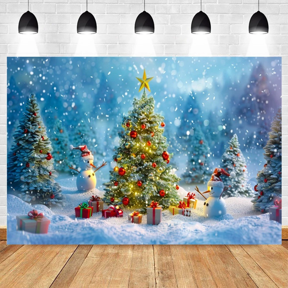 Winter Christmas Backdrop Outd - Kids Outdoor Treehouse recension och pris