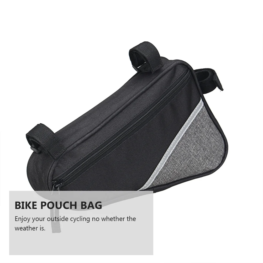 

Durable Waterproof Bike Front Frame Triangle Bag Medium Capacity Thick Material Road Mountain Cycling Bike Frame Bag